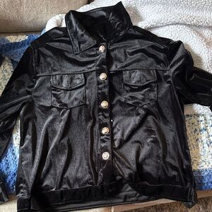 Elegant Black Velvet top